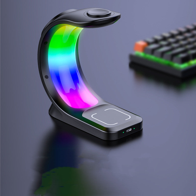 4-in-1 Magnetic Wireless Charging Station (Fast + RGB Light)